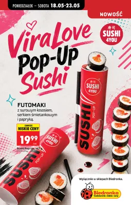 Sushi Pop Up Sushi 4You 167g promocja w Biedronka
