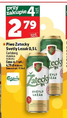 Piwo bezalkoholowe Žatecký Nealko promocja w TOPAZ