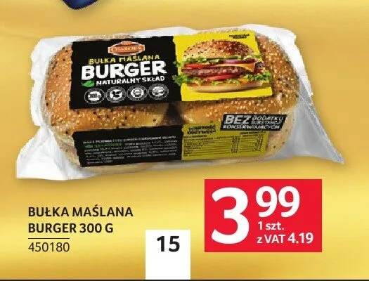 Bułka maślana do burgerów Burger promocja w Selgros