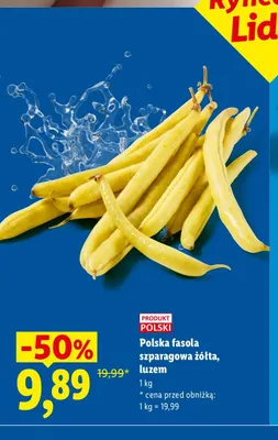 Fasola szparagowa żółta polska promocja w Lidl