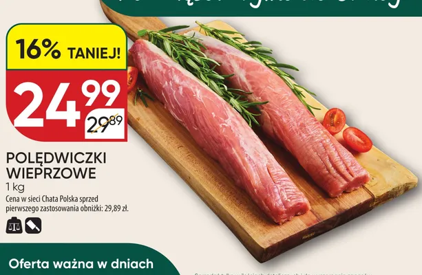 Polędwiczki wieprzowe Chata Polska promocja w Chata Polska
