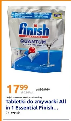 Tabletki do zmywarki Finish Quantum All in 1 Essential promocja w Action