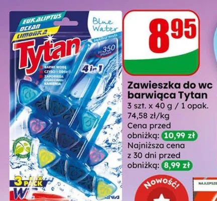 Zawieszka do wc barwiąca Tytan promocja w Dino