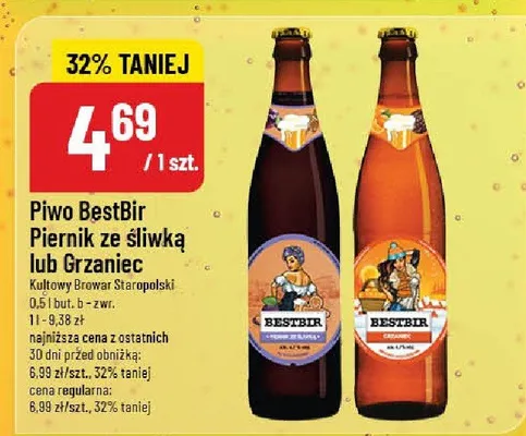 Piwo Piernik ze śliwką Kujawski Browar Staropolski promocja w POLOmarket