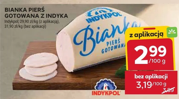 Bianka pierś gotowana z indyka promocja w Stokrotka