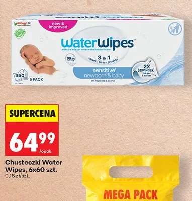 Chusteczki WaterWipes 6-pak promocja w Biedronka