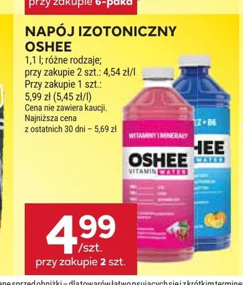 Napój izotoniczny Oshee promocja w Stokrotka