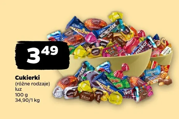 Cukierki (różne rodzaje) luz promocja w Netto