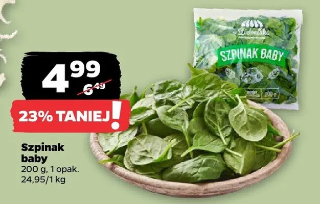 Szpinak baby Netto promocja w Netto