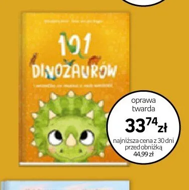 Książka 101 dinozaurów oprawa twarda promocja w Empik
