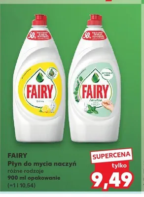 Płyn do mycia naczyń Fairy Sensitive promocja w Kaufland