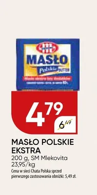 Masło polskie ekstra SM Mlekovita promocja w Chata Polska