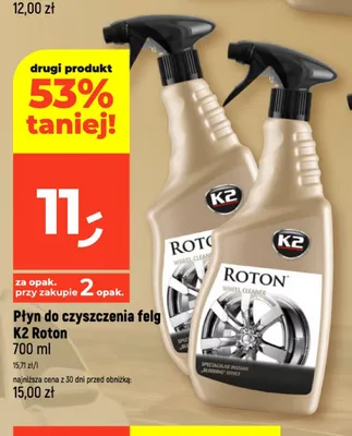 Płyn do czyszczenia felg K2 Roton promocja w Dealz
