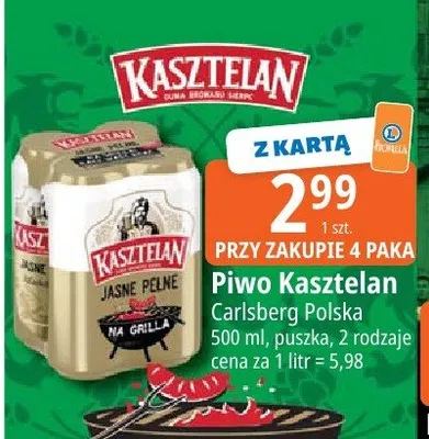 Piwo Kasztelan promocja w Leclerc