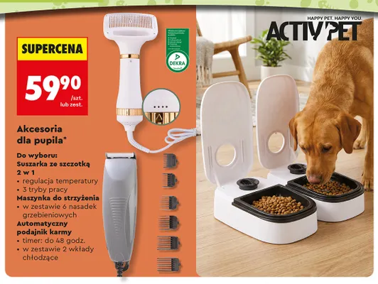 Automatyczny podajnik karmy Activ'Pet promocja w Biedronka