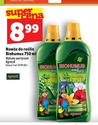Nawóz do roślin Biohumus Agrecol Zielony promocja w TOPAZ