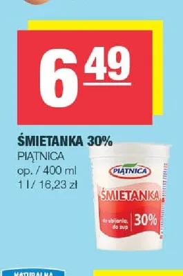 Śmietanka 30% Piątnica promocja w SPAR