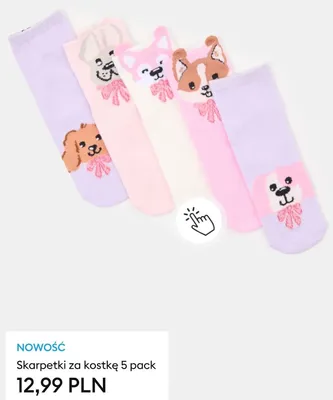 Skarpetki za kostkę 5-pak promocja w Sinsay