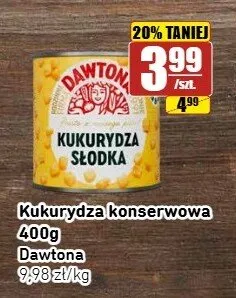 Kukurydza konserwowa Dawtona promocja w API Market