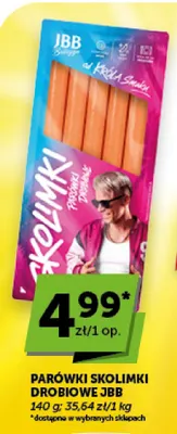 Parówki Skolimki drobiowe JBB promocja w Groszek