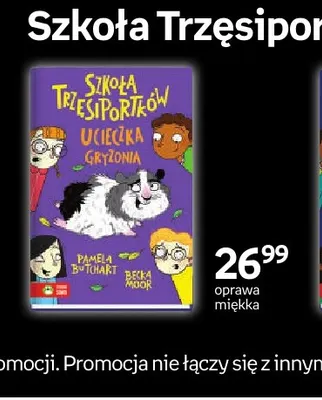 Książka Szkoła Trzęsiportków Ucieczka gryzonia Zielona Sowa promocja w Empik