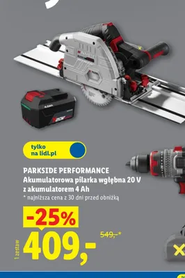 Akumulatorowa pilarka wgłębna Parkside Performance promocja w Lidl