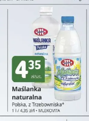 Maślanka naturalna z Trzebowniska Mlekovita promocja w Marketvita