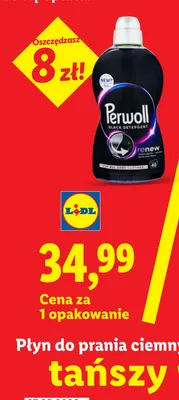 Płyn do prania ciemnych tkanin Perwoll Renew Black promocja w Lidl