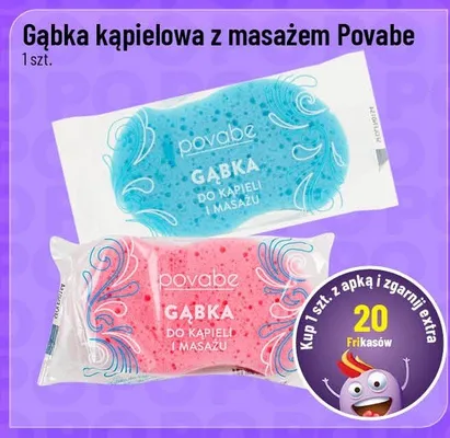 Gąbka kąpielowa z masażem promocja w POLOmarket