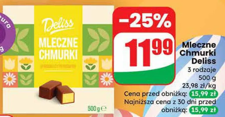 Mleczne chmurki 3 rodzaje promocja w Dino