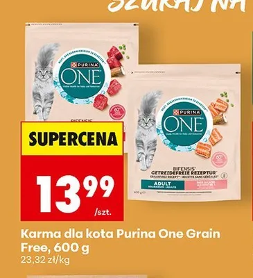 Karma dla kota Purina One Grain Free promocja w Biedronka