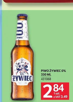 Piwo bezalkoholowe Żywiec 0% 330ml promocja w Selgros