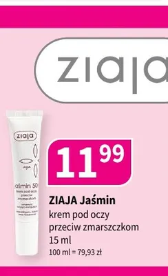 Krem pod oczy przeciw zmarszczkom Ziaja Jaśmin 50+ promocja w Drogerie Polskie