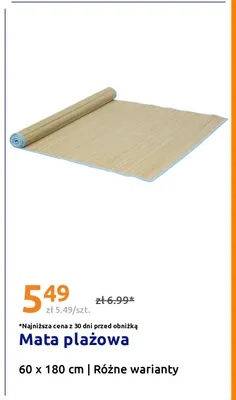 Mata plażowa promocja w Action