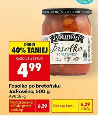 Fasolka po bretońsku Jadłowiec promocja w Biedronka