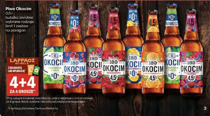 Piwo Okocim promocja w Delikatesy Centrum