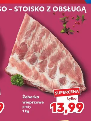 Żeberka wieprzowe płaty promocja w Kaufland