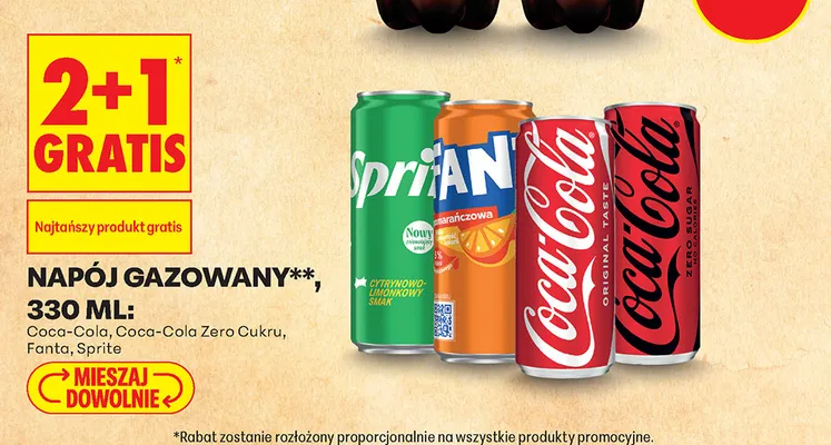 Napój gazowany Coca-Cola Zero Cukru promocja w Biedronka