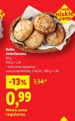 Bułka ziemniaczana promocja w Lidl
