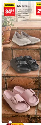 Buty damskie Clevé różowe promocja w Biedronka