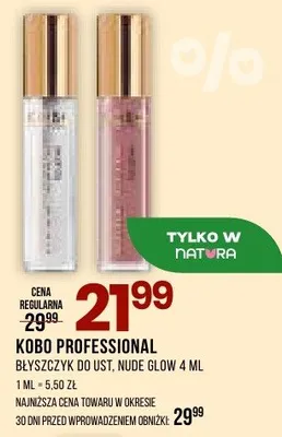 Błyszczyk do ust Nude Glow promocja w Drogerie Natura