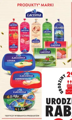 Ser topiony emmentaler Lactima promocja w Intermarche