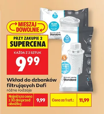 Wkład do dzbanków filtrujących promocja w Biedronka