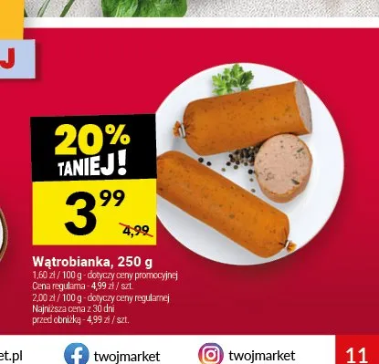 Wątrobianka promocja w Twój Market