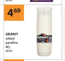 Wkład do zniczy parafinowy 4D Granit promocja w Drogerie Laboo