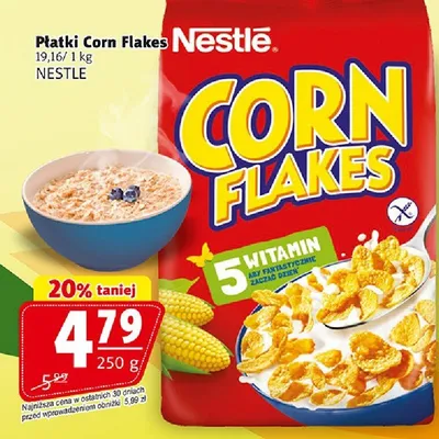 Płatki corn flakes promocja w Prim Market