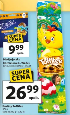 Mini jajeczka karmelowe E. Wedel promocja w Auchan