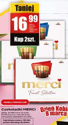 Czekoladki Merci Finest Selection promocja w Supeco