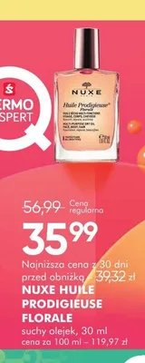 Suchy olejek Nuxe Huile Prodigieuse Florale promocja w Super-Pharm