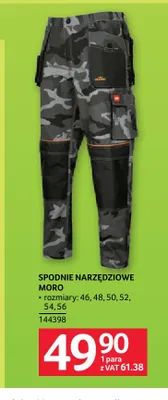 Spodnie narzędziowe moro promocja w Selgros